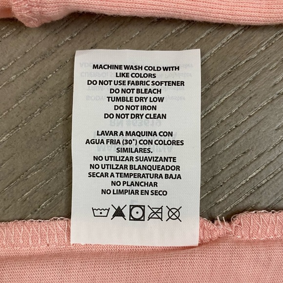 NWT Bebe Sport Burnout Women’s Large Rose Cloud Long Sleeve Tee - Picture 10 of 12